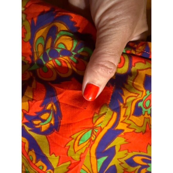 Vintage Hawaiian Casuals by Stan Hicks Maxi Dress – Mock Neck, Side Pockets, Hon - Picture 10 of 14